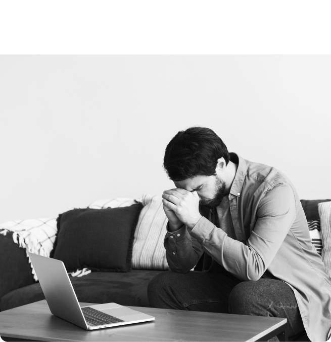 Stressed person
